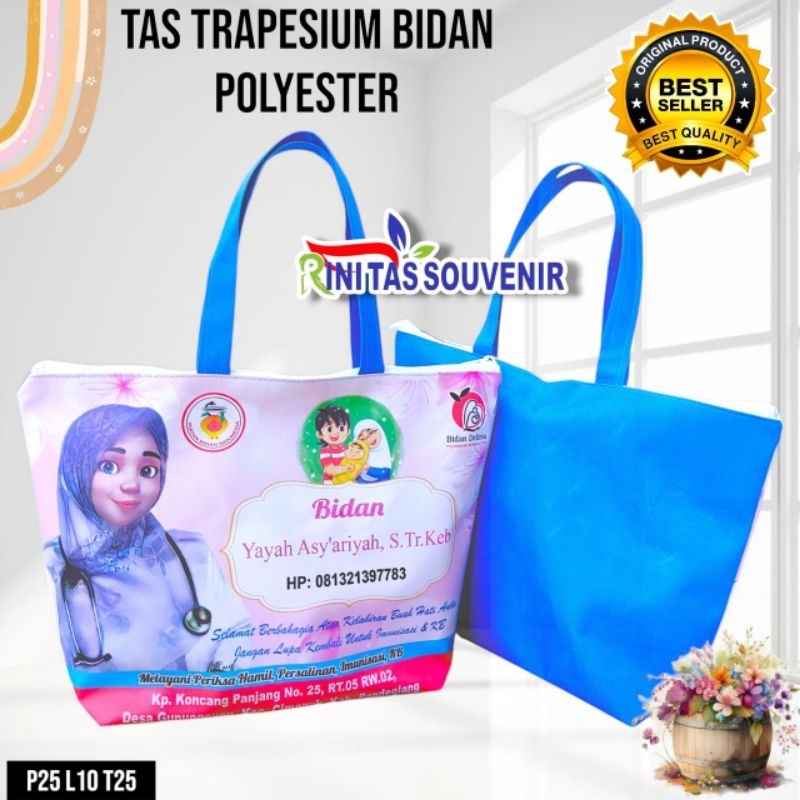 

Tas bidan resleting bahan premium D300 (Polyester) Tas Bidan Premium