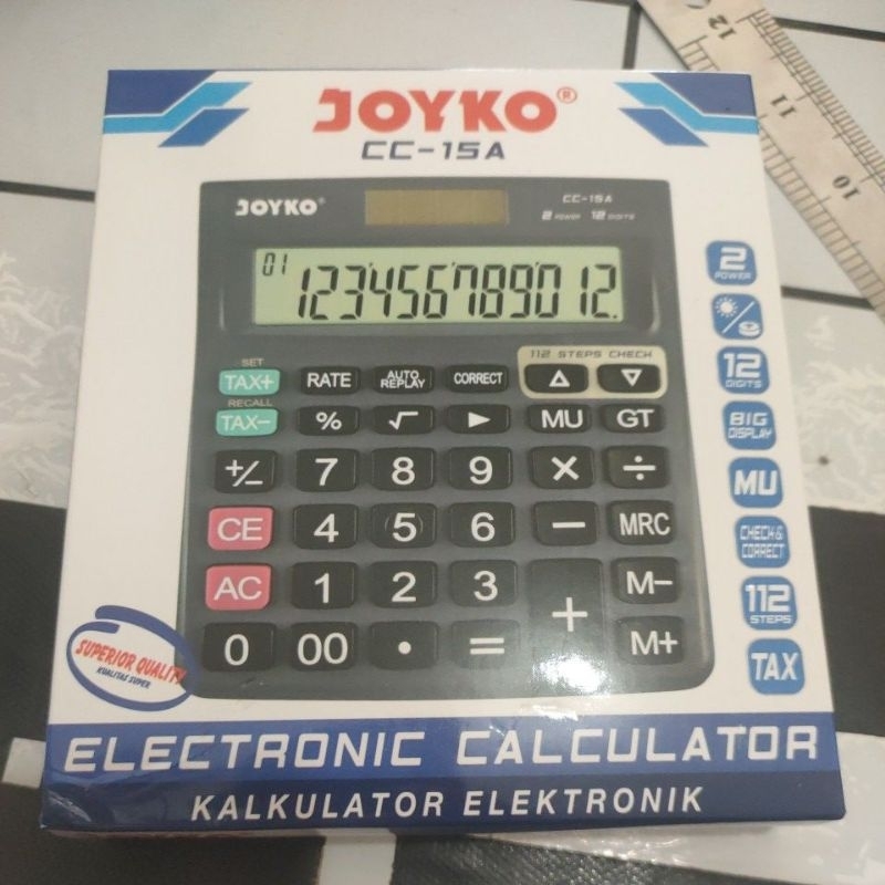 

kalkulator elektronik merk joyko CC 15 A