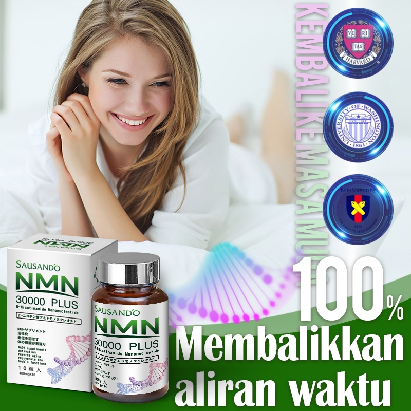 SAUSANDO Suplemen NAD+ NMN 30000 PLUS Memperlambat Penuaan Beli 5 Gratis 1