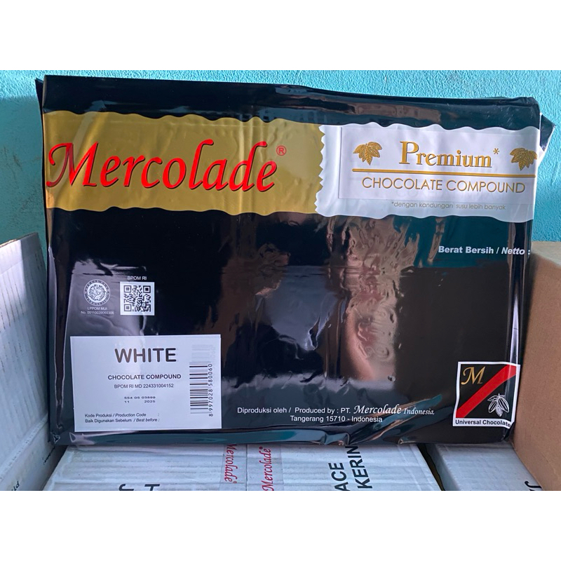 

COKLAT BLOK PUTIH MERCOLADE @ 5Kg | CHOCOLATE COMPOUND PREMIUM