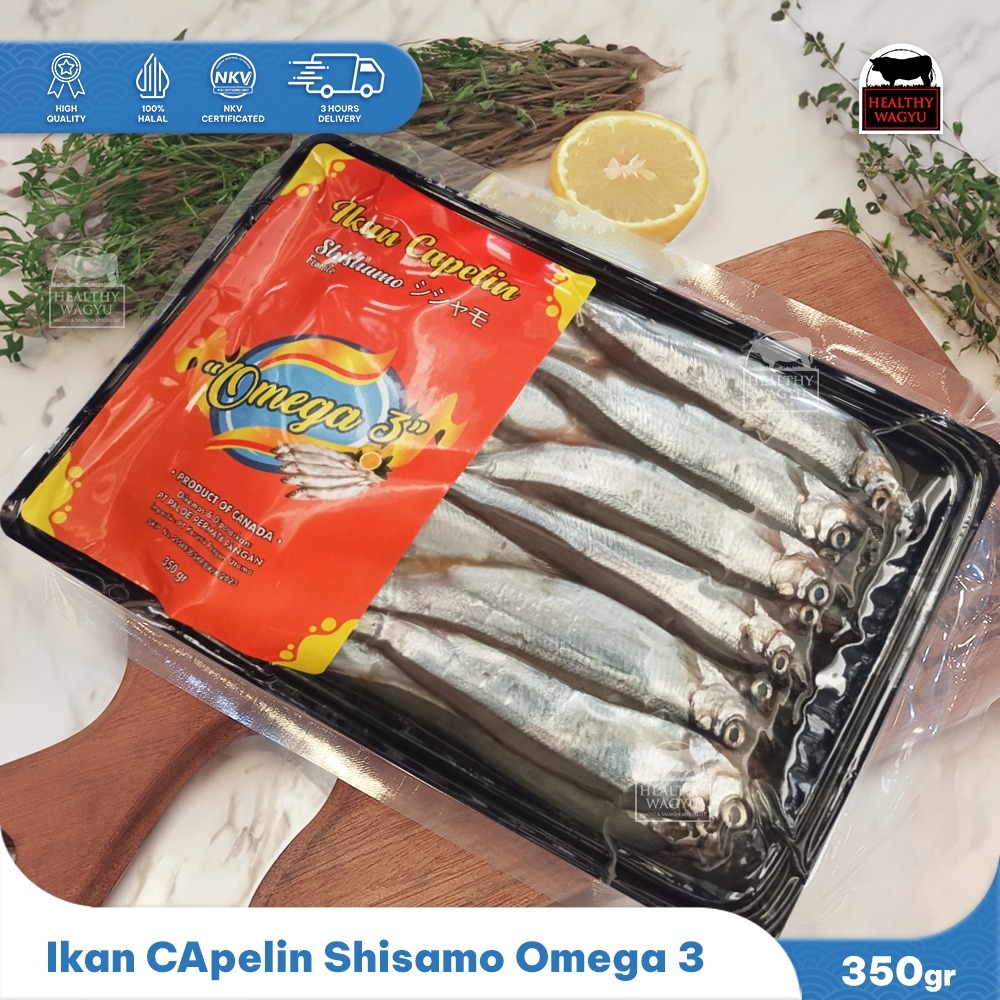 

Ikan shisamo capelin telur 350 gr Healthy wagyu