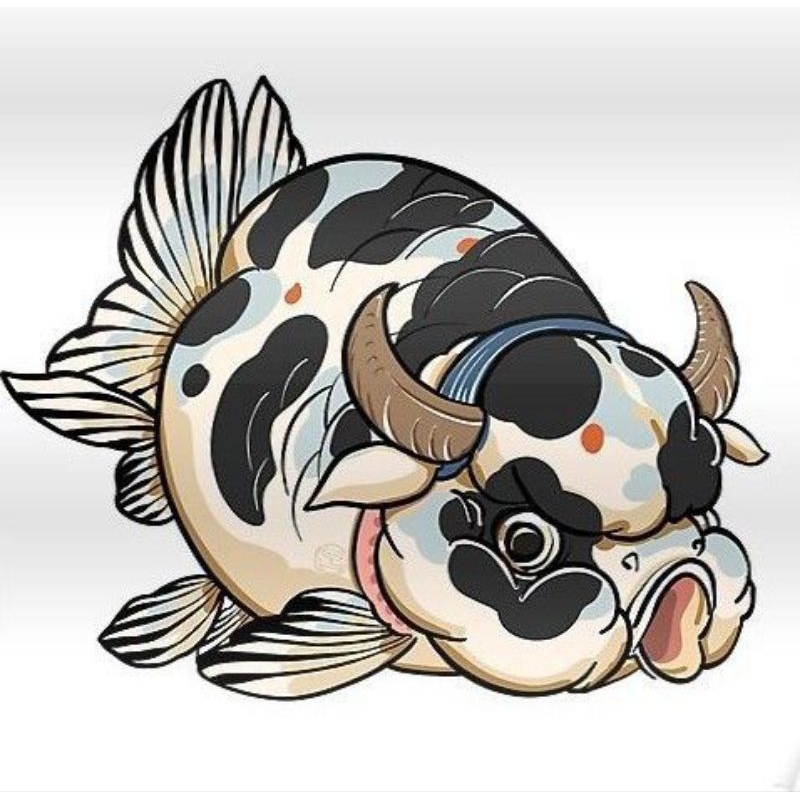 

stiker ranchu sapi air