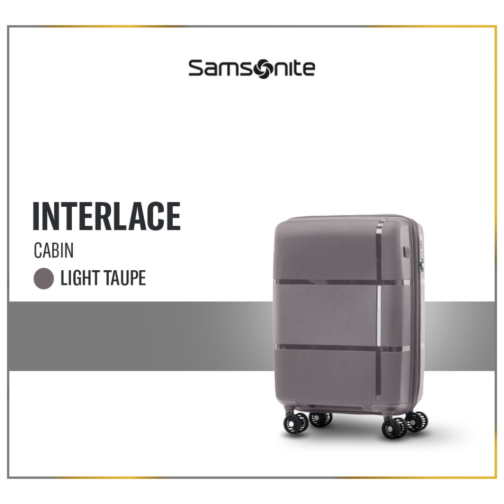 Samsonite Koper Hardcase Interlace Cabin 20 inch Exp V2 - Light Taupe