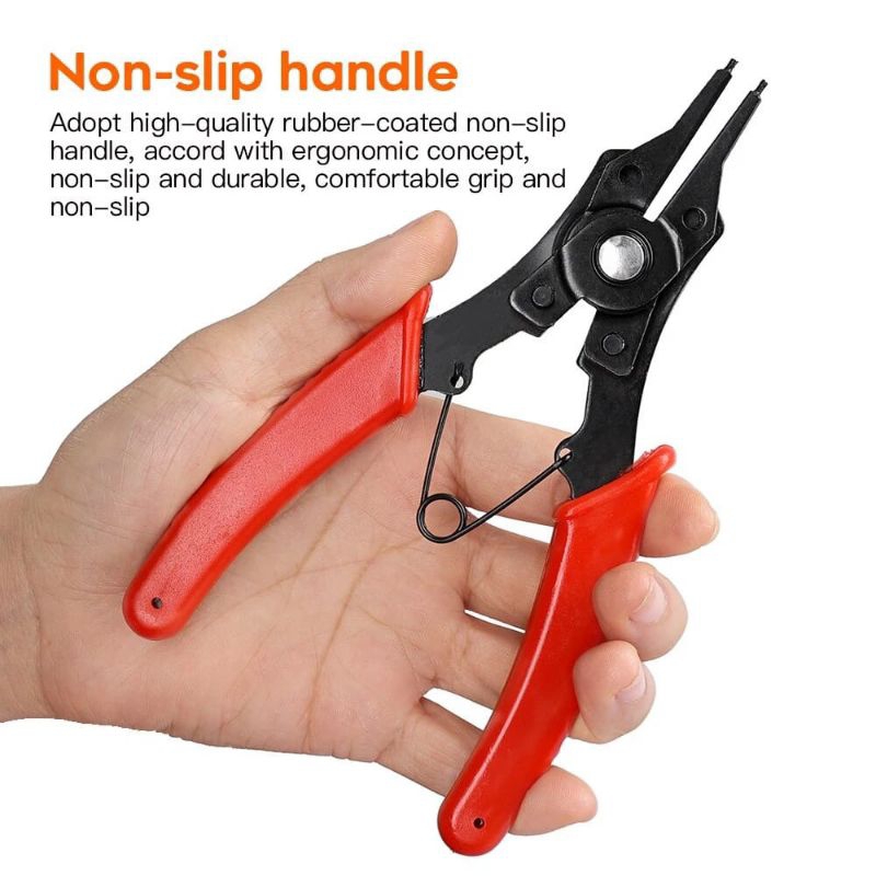 {JY} Tang Snap Ring 4in1 Circlip Tekan Buka Tutup Bengkok Tang Multifungsi / Tang Snap Ring Buka Tut