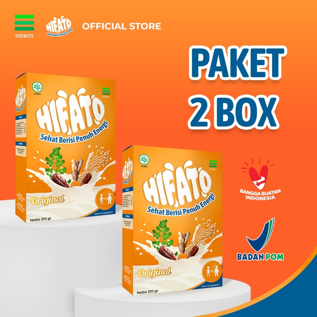 

HIFATO Kids Paket 2 Box - Susu Penambah Berat Badan