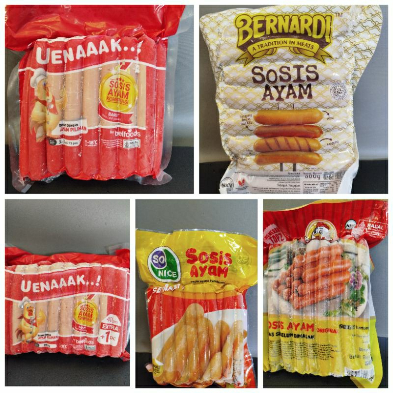 

SOSIS AYAM Chicken Sausage BERNARDI / SO NICE / BARTOZ / BELLFOODS