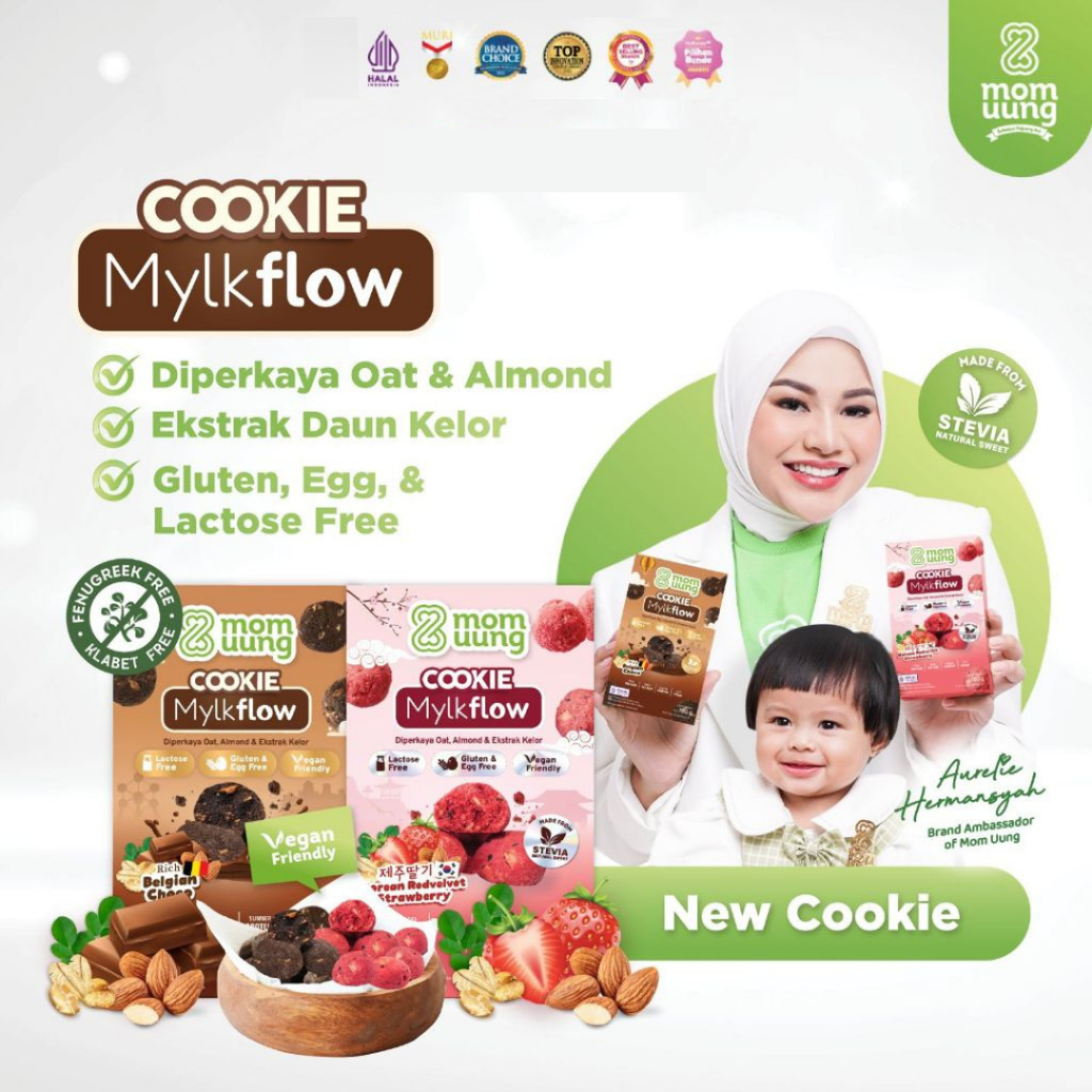 Mom Uung Cookie Mylkflow ASI Booster /  Cookie Sehat & Yummy