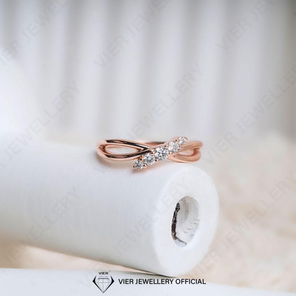 Vion S925 Ring 11053 , Cincin perak /silver 925 , cincin replika berlian crystal zirconia