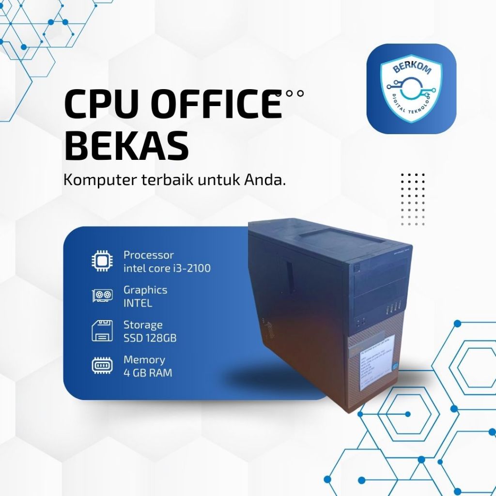 CPU Komputer Bekas Kantor i3 Merk HP
