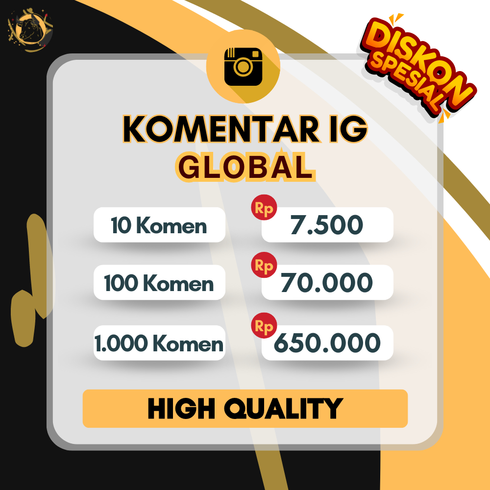 KOMENTAR INSTAGRAM AKUN GLOBAL BULE PERMANENT STABIL - KOMEN IG