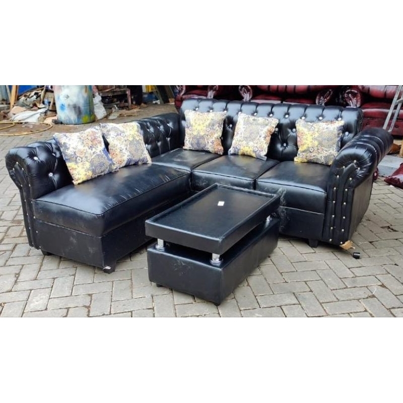 Sofa L putus / Sofa L kancing / Sofa minimalis L putus kancing / Sofa kancing murah