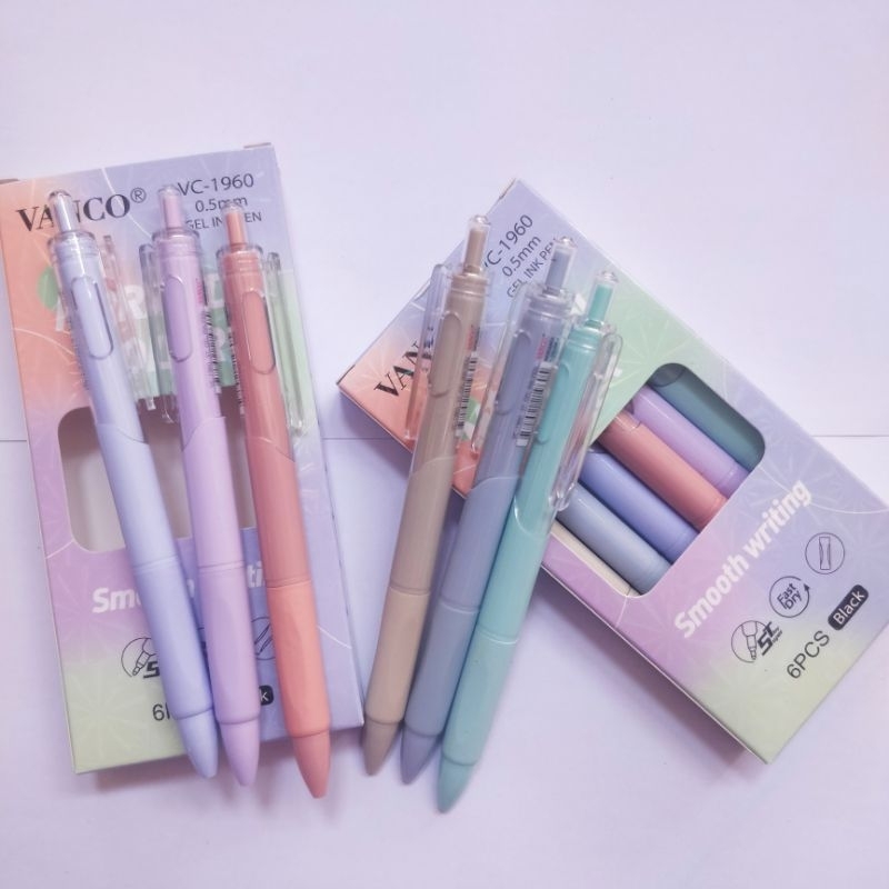 

pulpen gel klik murah 1 pak isi 6 pcs harga grosir