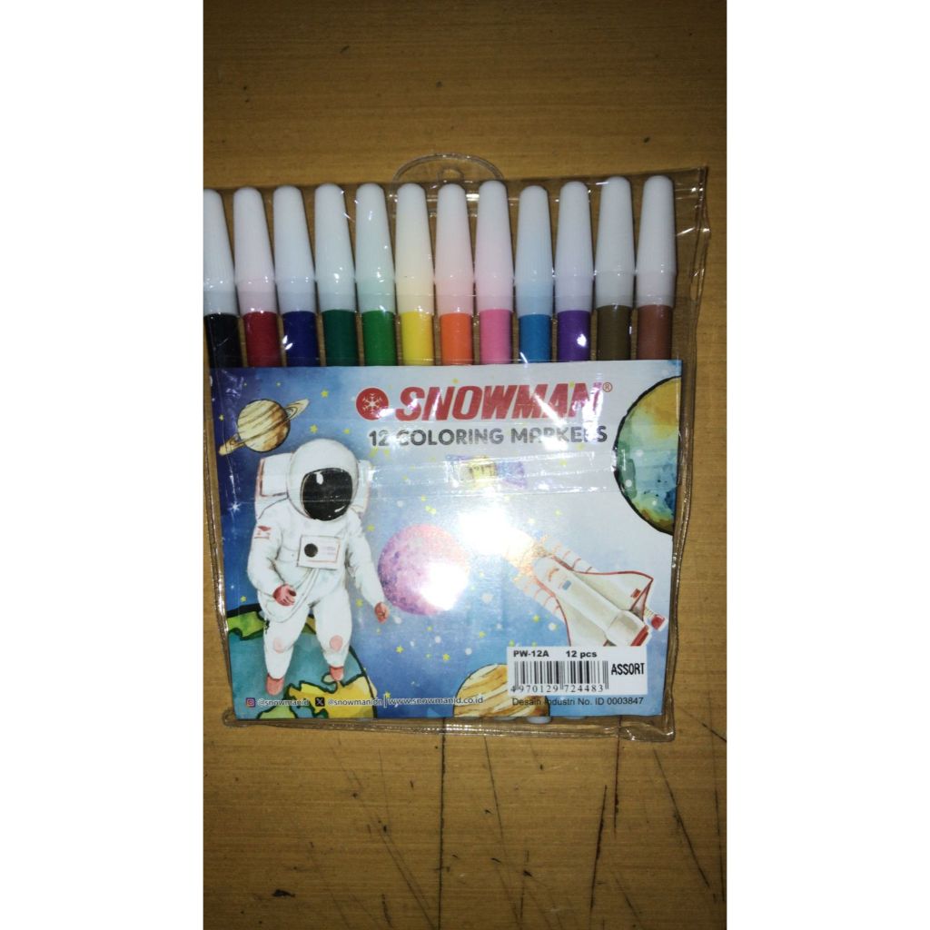 

SPIDOL SNOWMAN 12 WARNA