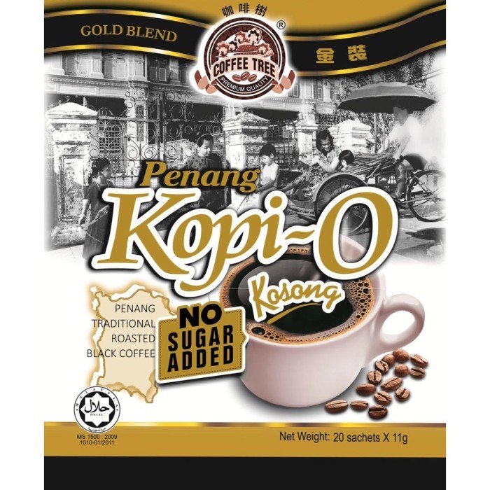 

CoffeTree Penang Kopi O No Sugar (Pack (20s x 11 gr)