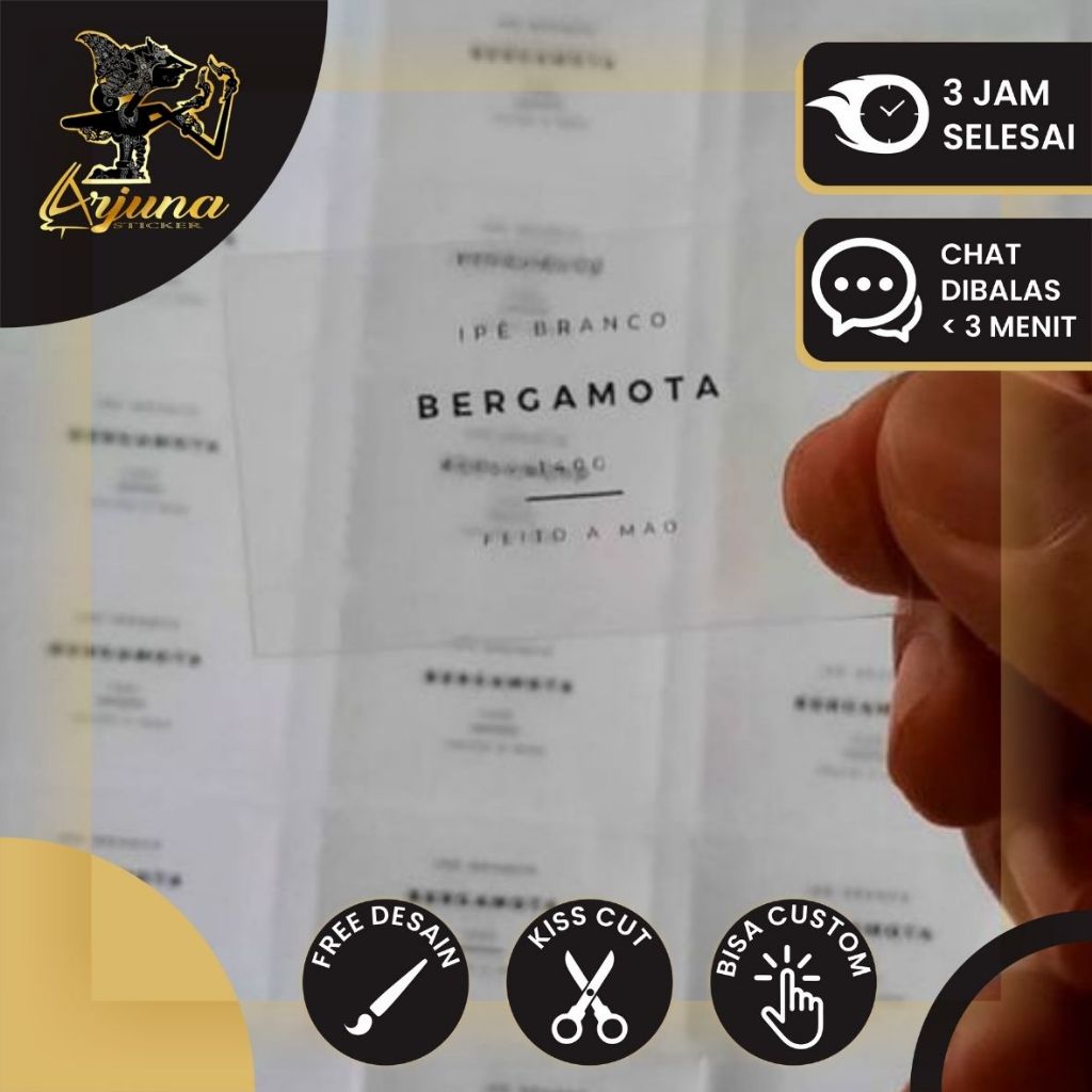 

SPV 2 1-7 CETAK STIKER KEMASAN PERSEGI PRINT STICKER LABEL KOTAK PRODUK MAKANAN MINUMAN OLSHOP