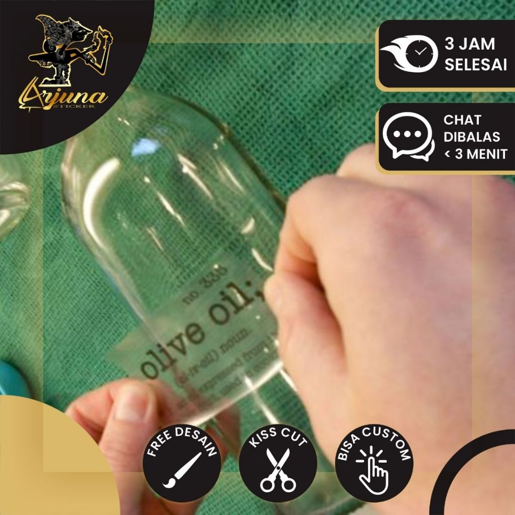 

SPV 3 8-15 Arjuna Cetak Stiker Vinyl Kotak Label Makanan Print Sticker Custom Kemasan Termurah