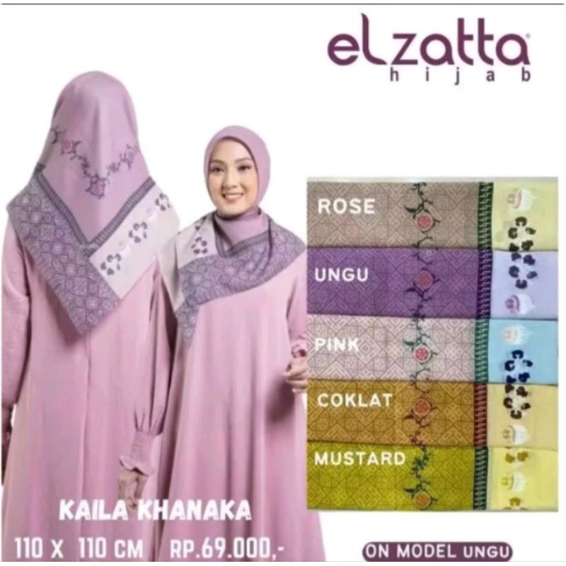 ELZATTA HIJAB SEGIEMPAT KAILA KHANAKA