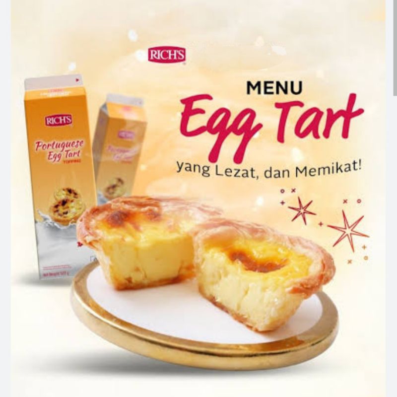 

RICHS Topping Tart Telur Portugis 907 gr ( Gosend Bandung )