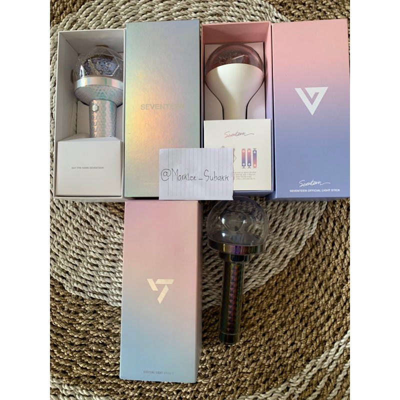 [READY STOCK] OFFICIAL LIGHTSTICK SEVENTEEN CARATBONG VER 1 2 3 V1 V2 V3 MINGYU WONWOO JEONGHAN THE8