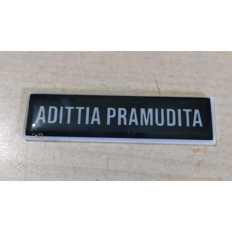 

nametag resin