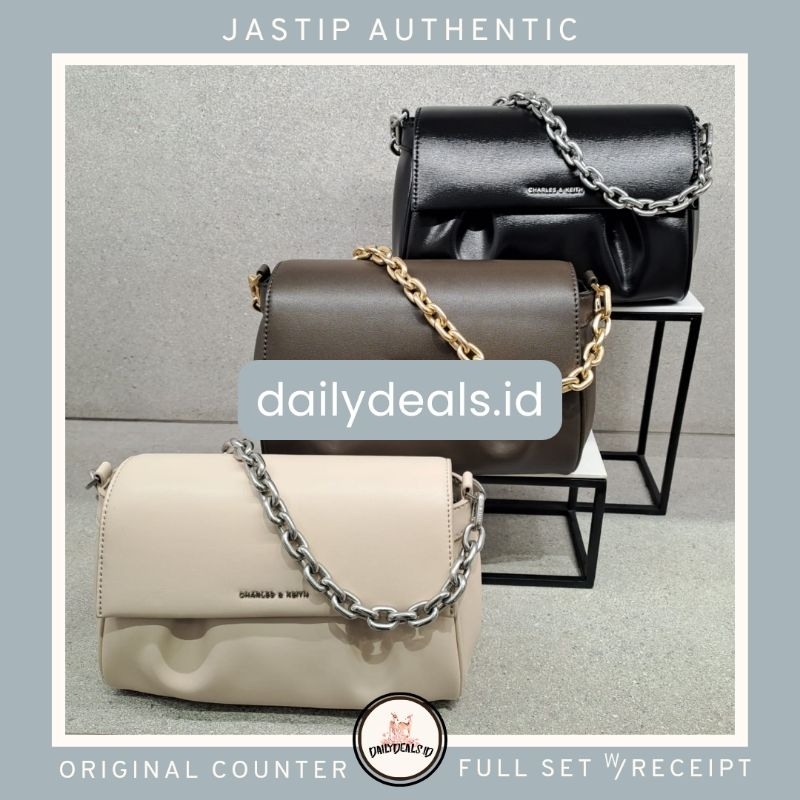 #2-80271458 Calla Front - Jast[p] CK ORIGINAL COUNTER FLAP BAG TAS CHAIN HANDLE STORE AUTHENTIC ASLI
