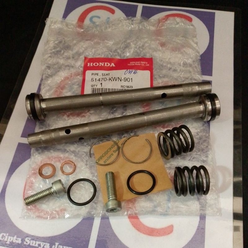 SULING SHOCK ASSY PIPA SHOCK ASSY DEPAN ORIGINAL HONDA KWN MADE IN THAILAND,PCX 125 CBU, PCX 150,PCX