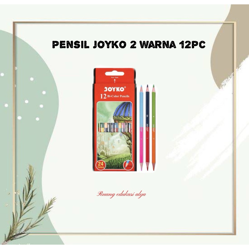 

PENSIL JOYKO BI-COLOR / PENSIL DUA WARNA ISI 12pc