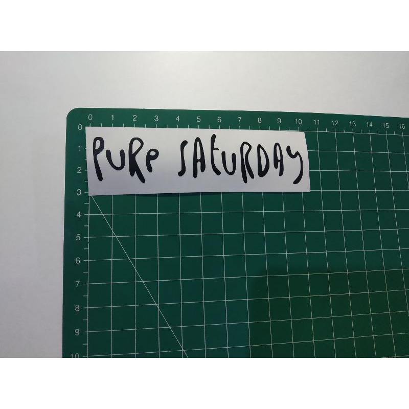 

cutting sticker pure saturday