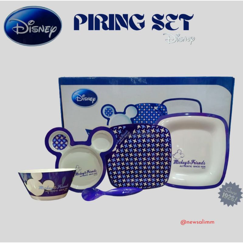 Piring Set Disney 5pc/Piring & Mangkok Anak-Anak/Piring Melamin