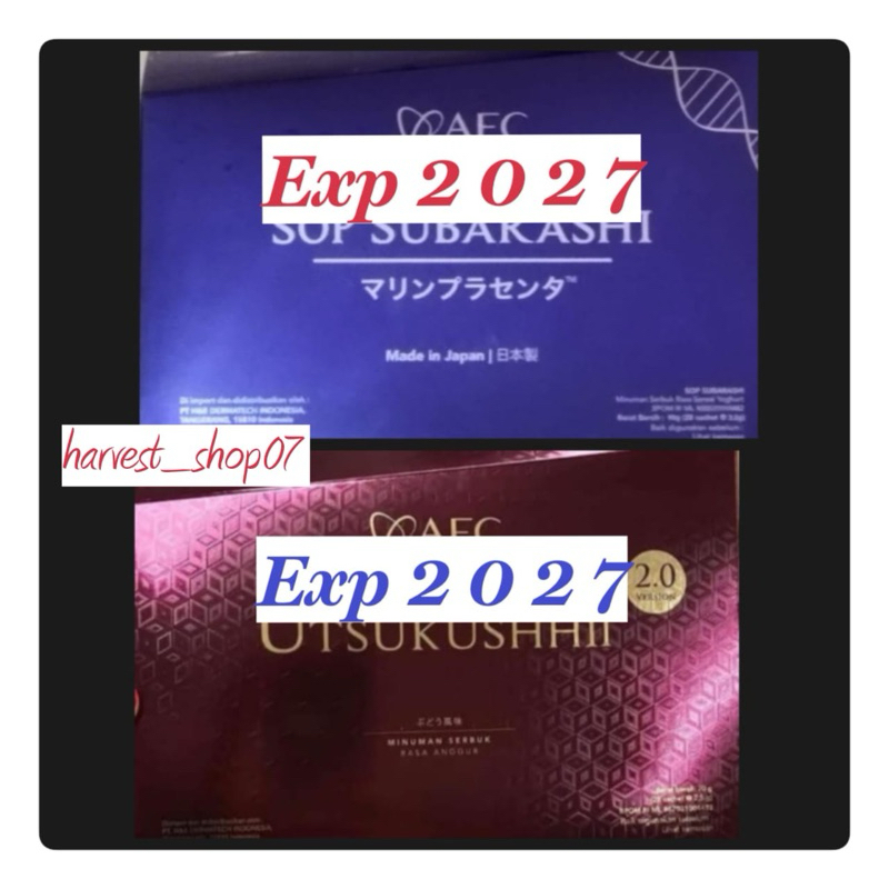 

PAKET SUBARASHI UTSUKUSHI GOLD AFC JAPAN # HARVEST_SHOP07