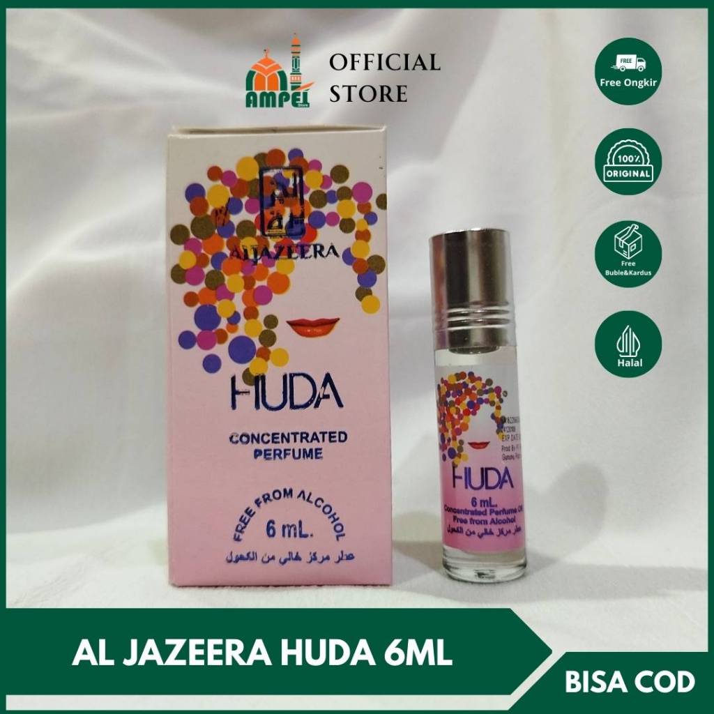 Parfum Al Jazeera HUDA Aroma Permen Karet Bubble Gum Roll On 6ml Khas Timur Tengah Untuk Keseharian