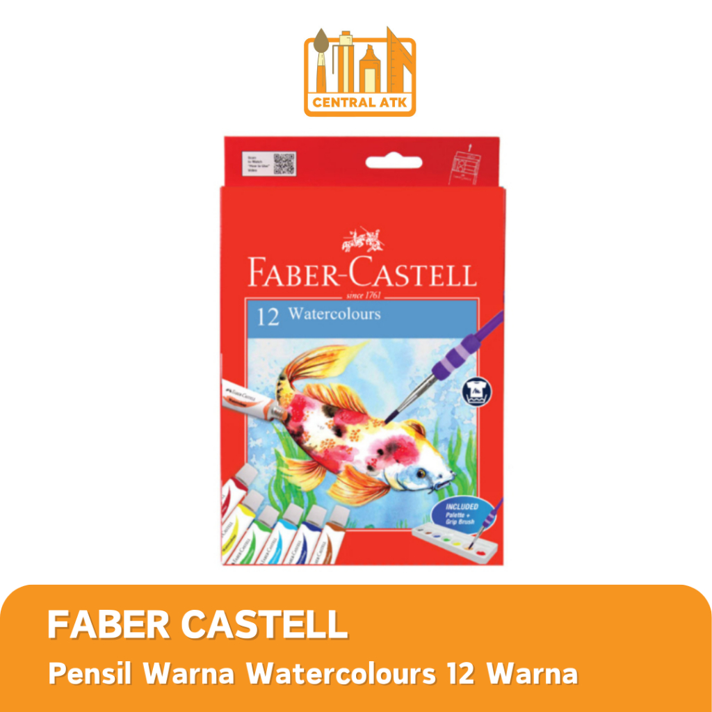 

FABER CASTELL WATERCOLOUR 12 WARNA 121004