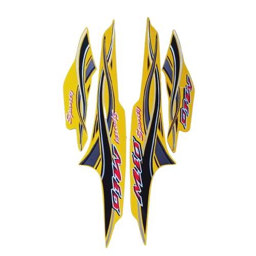 stiker motor yamaha Mio sporty 2005 kuning