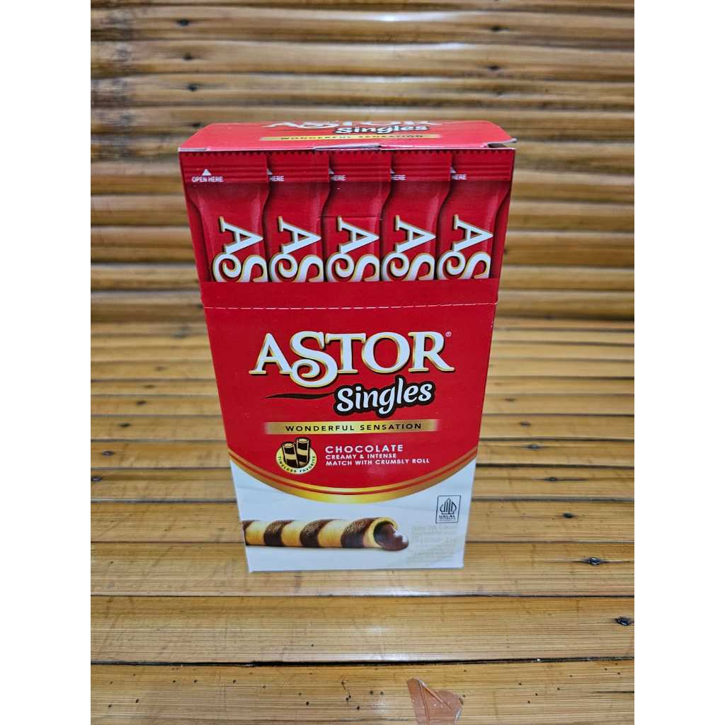 

ASTOR Singles - Wafer Roll Cokelat isi 20pcs