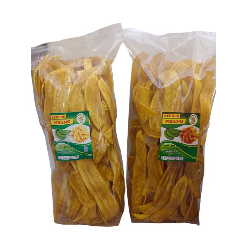 

Keripik pisang panjang VarianAsin Manis Berat kurleb 500gr