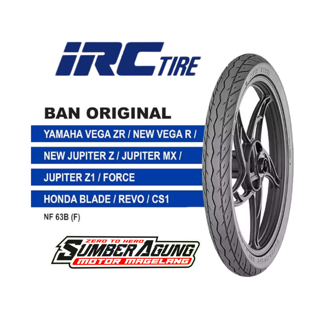 BAN LUAR IRC 70/90-17 NF63B TUBETYPE BAN DEPAN REVO SUPRA X125 KARISMA
