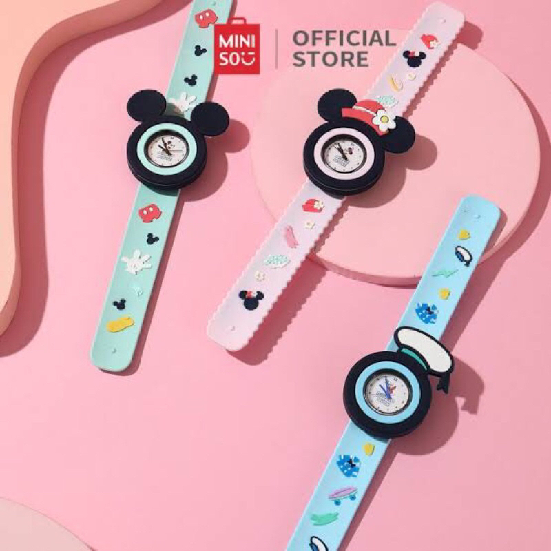 Miniso Mickey Mouse Kids Watch / Jam tangan anak mickey Mouse