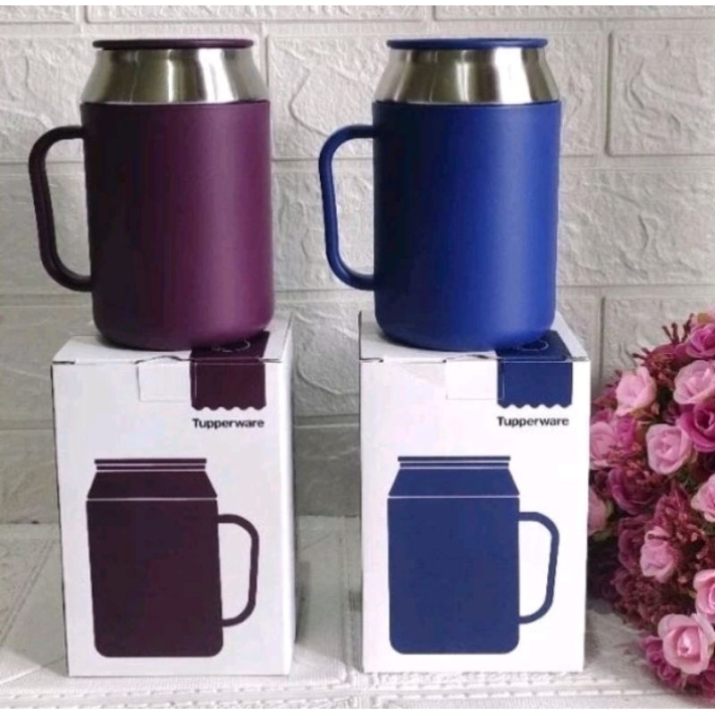 Insulated Mug/Insulated Mug 400ml/Mug Tupperware/Termos Flask/Emoticon Mug/Gelas Tupperware