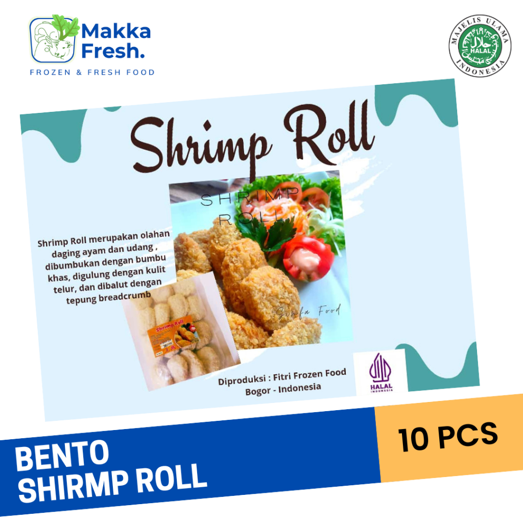 

Bento Shrimp Roll Spicy Chicken Frozen isi 10pcs
