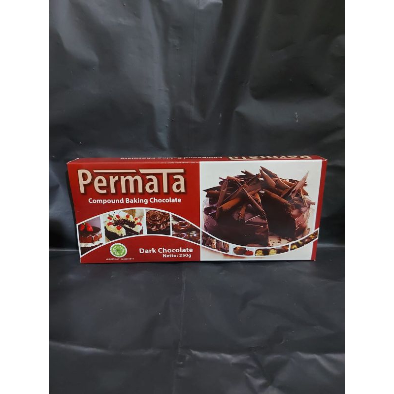 

Coklat Batang Permata Dark Chocolate Compound DCC/Coklat Dark 250GR