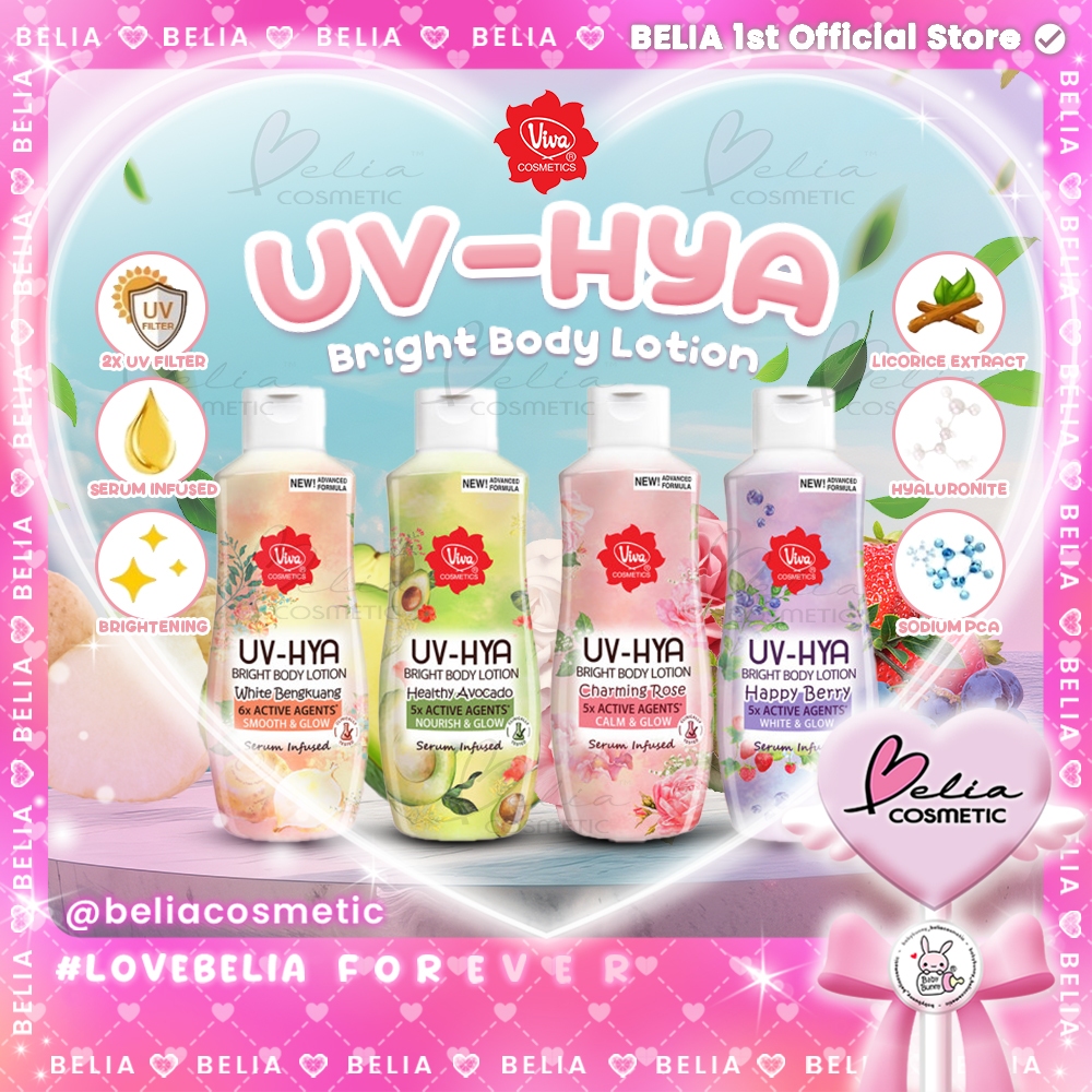 ❤ BELIA ❤ VIVA UV-Hya Bright Body Lotion | Hyaluronic Acid, Serum Infused, UV Filter