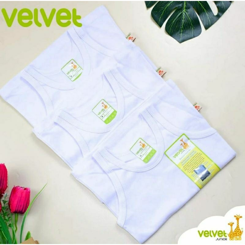 Velvet Kaos Singlet 1 PCS Velvet | Velvet Singlet Putih