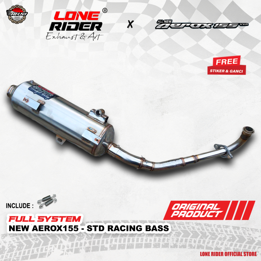 ORIGINAL LONE RIDER Standar Racing New Old Aerox Nmax 155 - Knalpot Racing Lone Rider New Old Aerox 