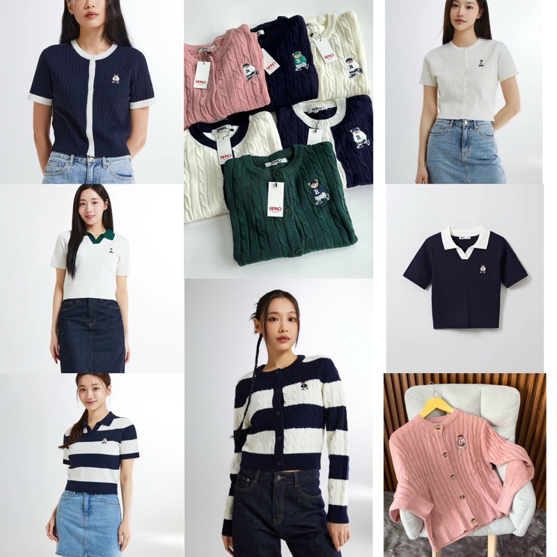 SPAO Cable Top & Cardigan