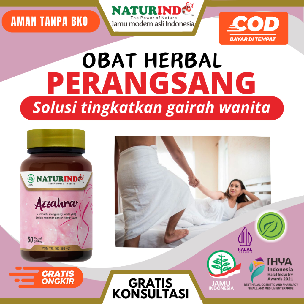 [BPOM] Naturindo - Azzahra Obat Perangsang Wanita Ampuh  Sex Libido Gairah Seksual Wanita Tahan Lama