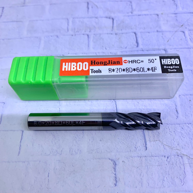 Endmill 8 mm HRC45 Carbide Baru..Endmill 8mm
