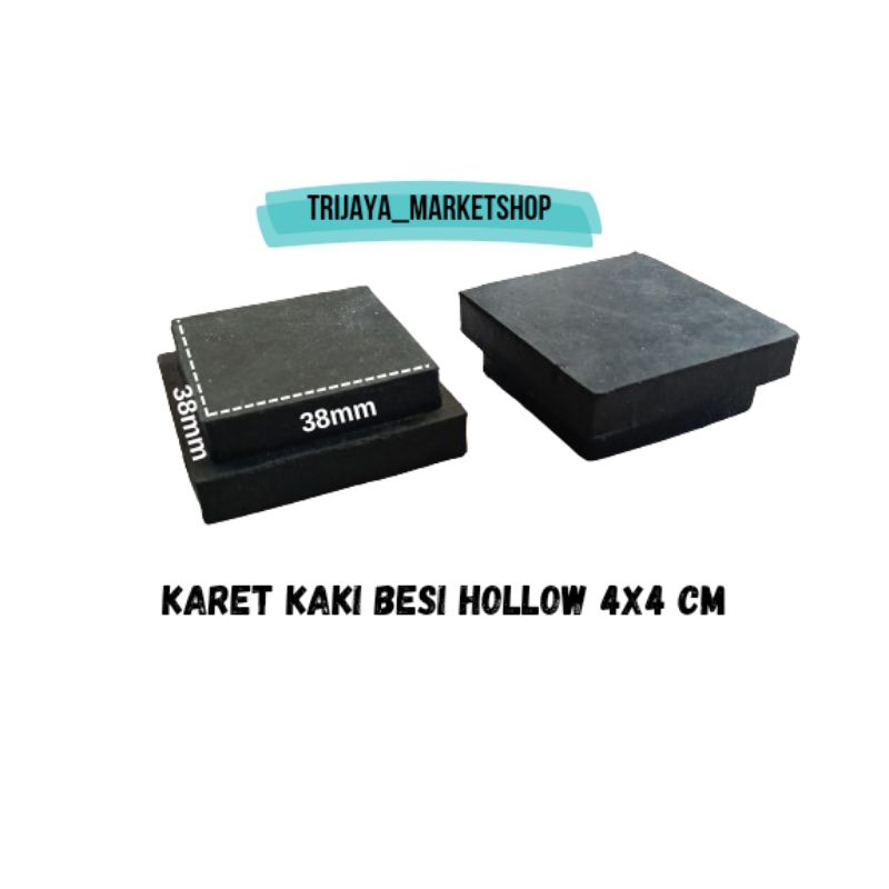 karet hollow 4x4 alas kaki besi hollow 4x4cm