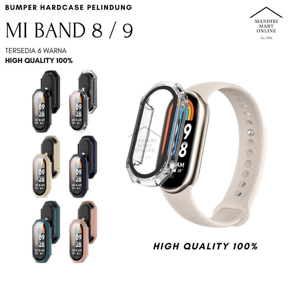Bumper Hard Case 2 in 1 Xiaomi Mi Band 8 Casing Hard Case PC Anti Gores Xiaomi Mi Smartband 8