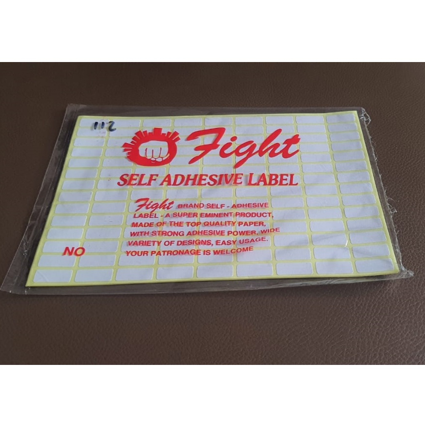 

Label Fight No. 112 / Kertas Stiker Nama Undangan harga / Self Adhesive Label 112 sticker