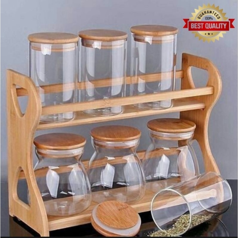 Rak Bumbu Dapur / Rak Bumbu Kayu / Rak Bumbu Susun / Rak Bumbu Dapur Kayu / Rak Bumbu estetik / Rak 